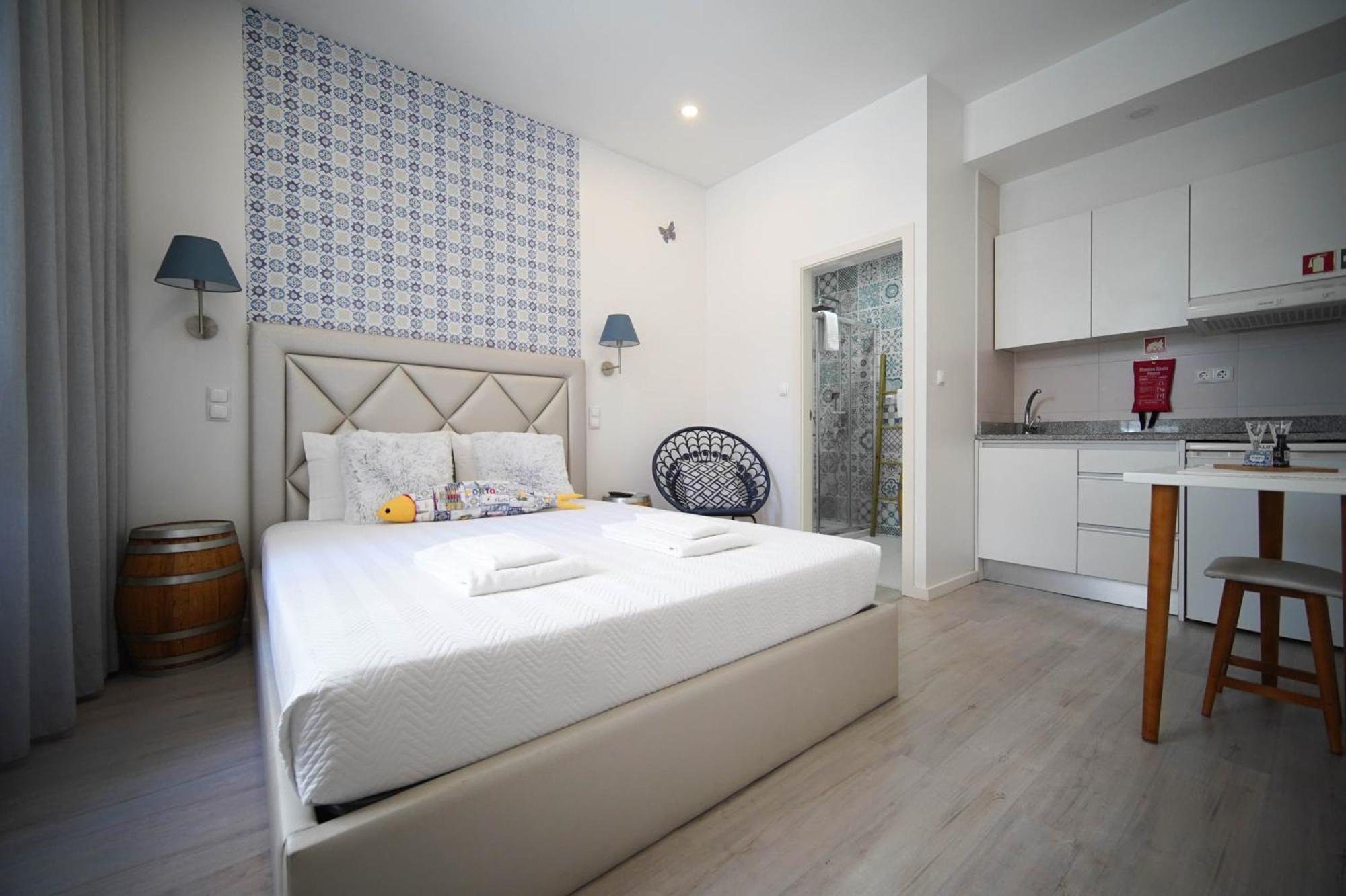 The Blue And White Porto House Apartment Exterior photo